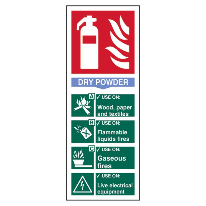 AS11549 - ASEC Fire Extinguisher Signs 82mm x 202mm