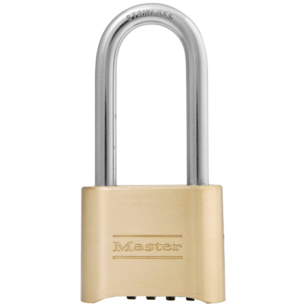 L12845 - MASTER LOCK 175 Brass Open Shackle Combination Padlock