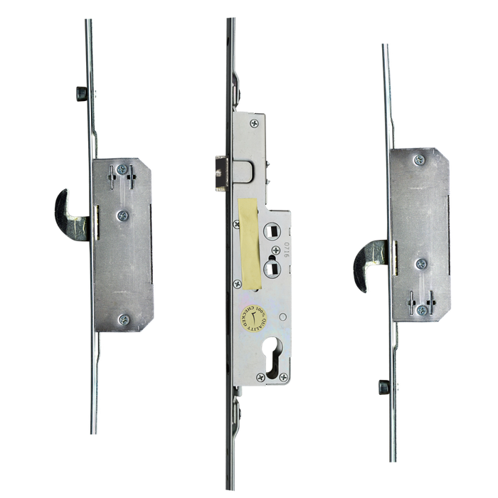 L17414 - AVOCET Lever Operated Latch & Deadbolt Twin Spindle - 2 Hook 2 Roller