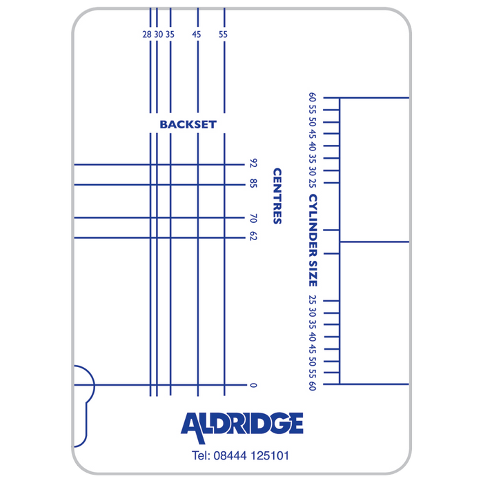 L18386 - ALDRIDGE Multipoint Lock & Cylinder Gauge