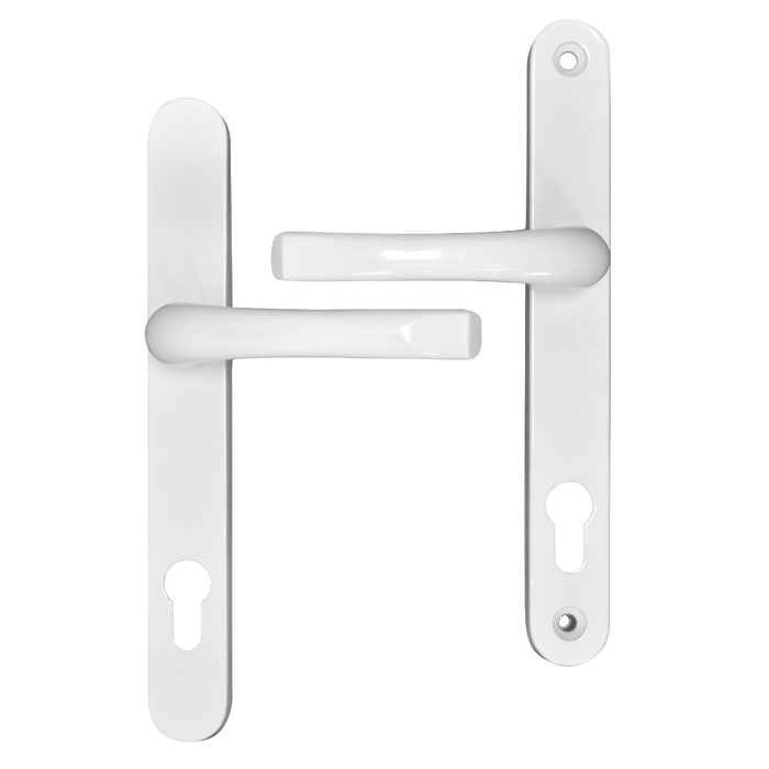L18400 - ASEC 92 Lever/Lever UPVC Furniture - 240mm Backplate