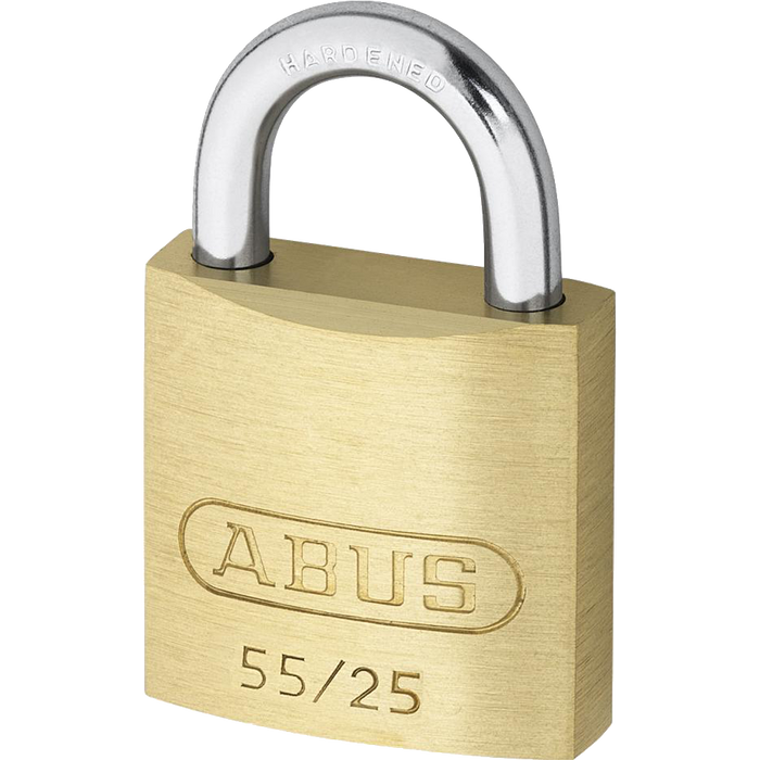 L19082 - ABUS 55 Series Brass Open Shackle Padlock