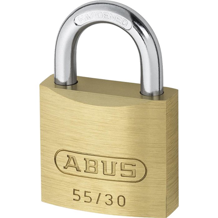 L19083 - ABUS 55 Series Brass Open Shackle Padlock