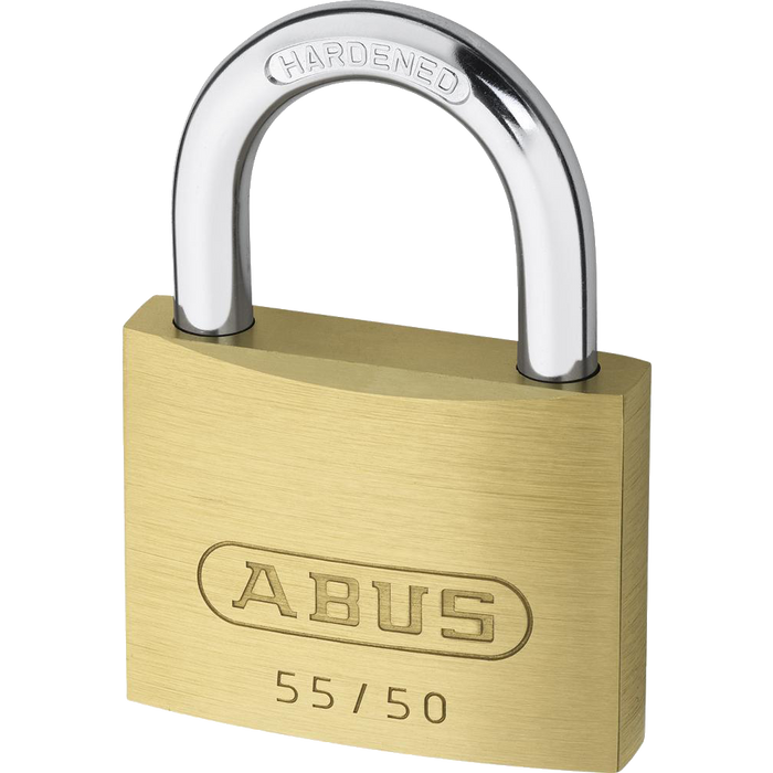 L19088 - ABUS 55 Series Brass Open Shackle Padlock