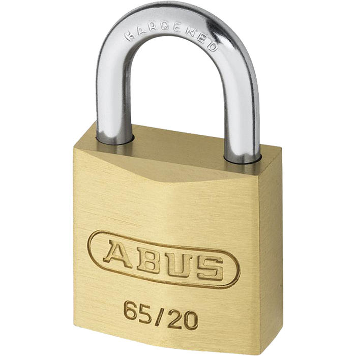 L19093 - ABUS 65 Series Brass Open Shackle Padlock