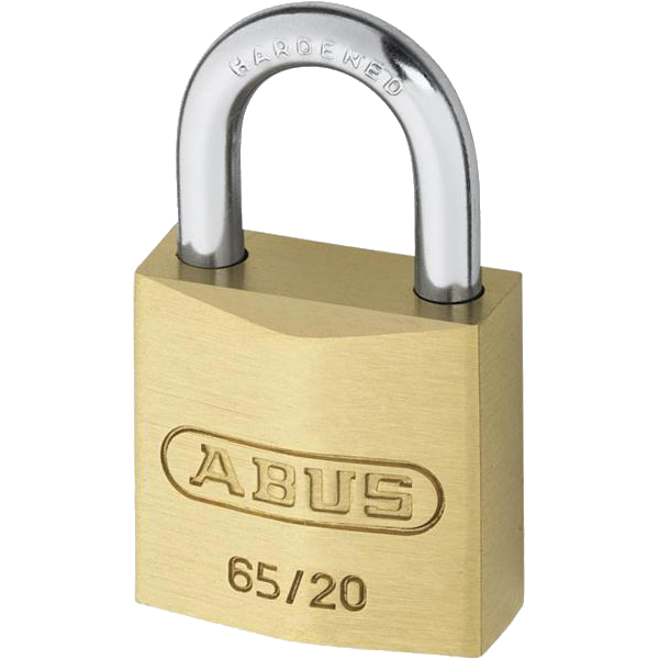 L19095 - ABUS 65 Series Brass Open Shackle Padlock