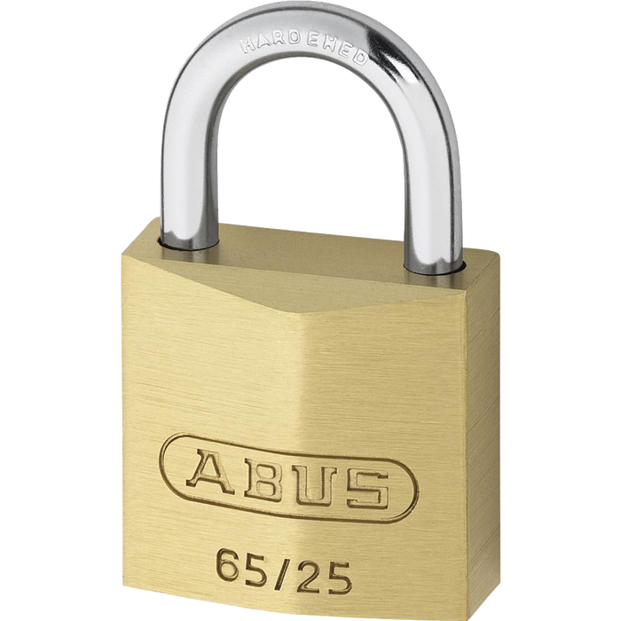 L19096 - ABUS 65 Series Brass Open Shackle Padlock