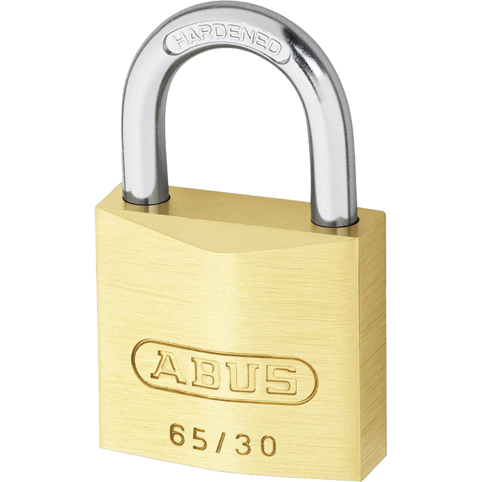 L19097 - ABUS 65 Series Brass Open Shackle Padlock