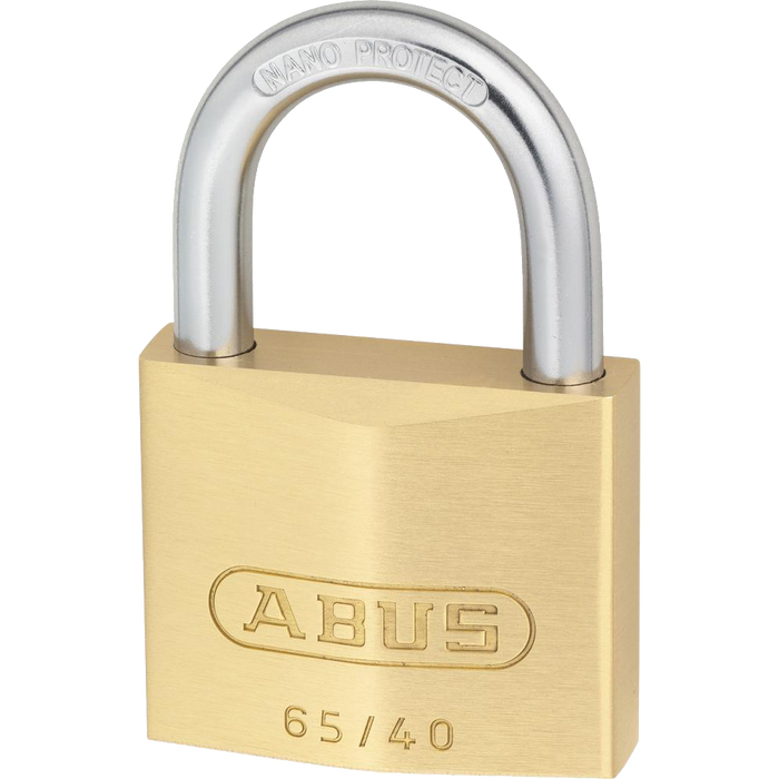 L19103 - ABUS 65 Series Brass Open Shackle Padlock