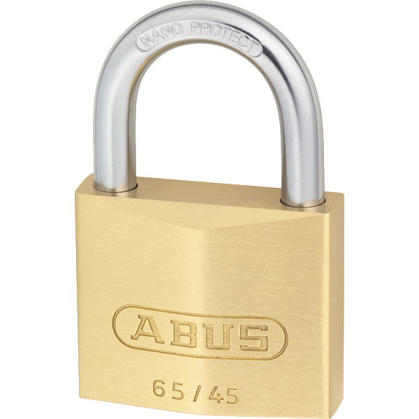 L19107 - ABUS 65 Series Brass Open Shackle Padlock