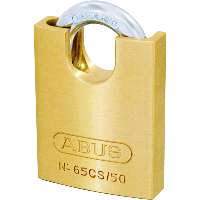 L19113 - ABUS 65 Series Brass Closed Shackle Padlock