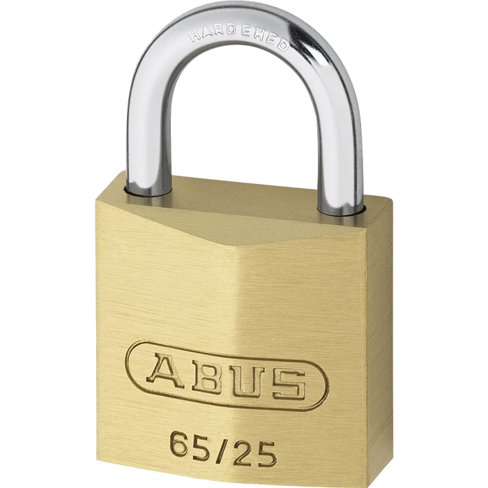 L19121 - ABUS 65 Series Brass Open Shackle Padlock