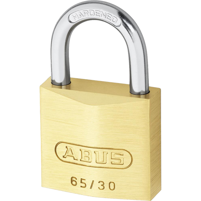 L19140 - ABUS 65 Series Brass Open Shackle Padlock