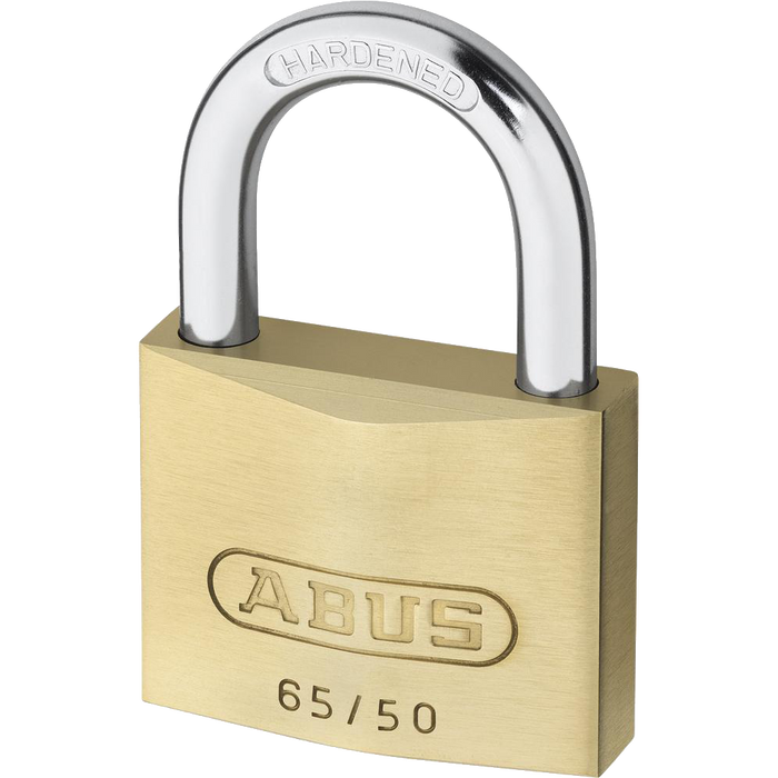 L19154 - ABUS 65 Series Brass Open Shackle Padlock