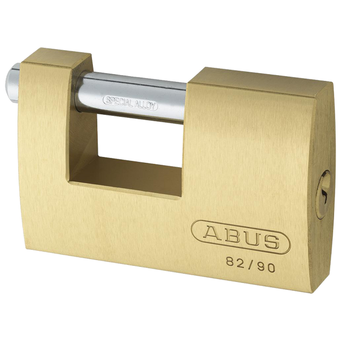 L19187 - ABUS 82 Series Brass Sliding Shackle Shutter Padlock