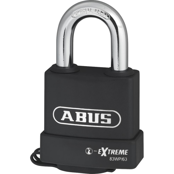 L19200 - ABUS 83WP Series Weatherproof Steel Open Shackle Padlock