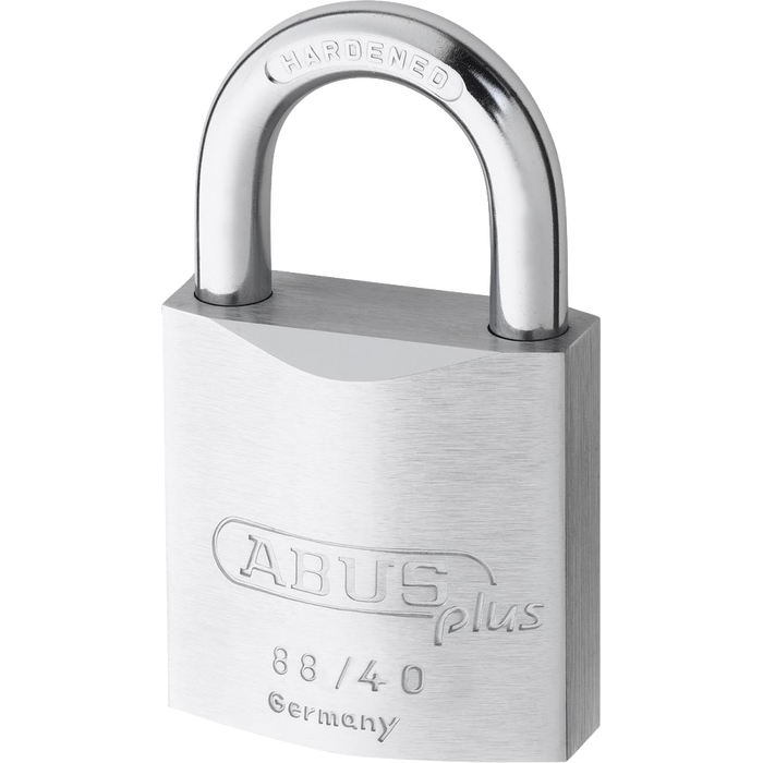 L19227 - ABUS 88 Series `Plus` Brass Open Shackle Padlock