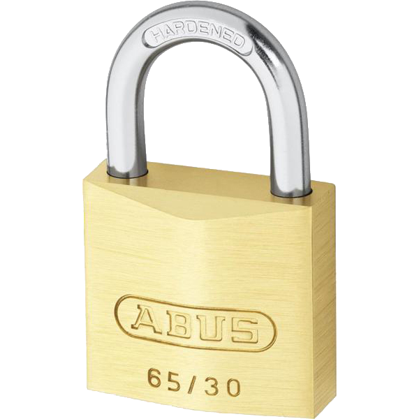 L19526 - ABUS 65 Series Brass Open Shackle Padlock