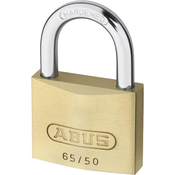 L19539 - ABUS 65 Series Brass Open Shackle Padlock