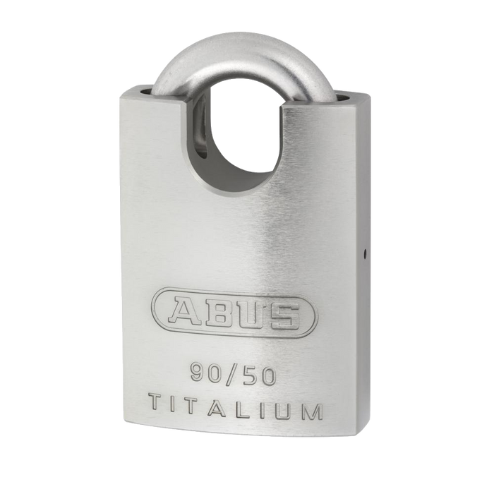L19561 - ABUS 90 Series Titalium Stainless Steel Re-Keyable Closed Shackle Padlock
