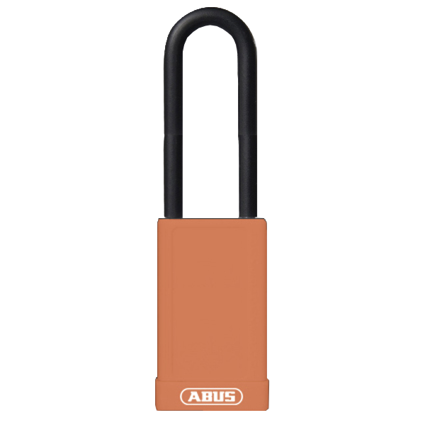 L22489 - ABUS 74HB Series Long Shackle Lock Out Tag Out Coloured Aluminium Padlock