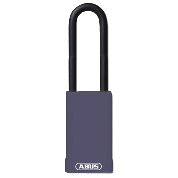 L22490 - ABUS 74HB Series Long Shackle Lock Out Tag Out Coloured Aluminium Padlock
