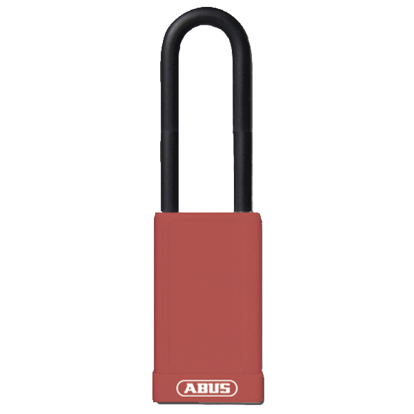 L22491 - ABUS 74HB Series Long Shackle Lock Out Tag Out Coloured Aluminium Padlock