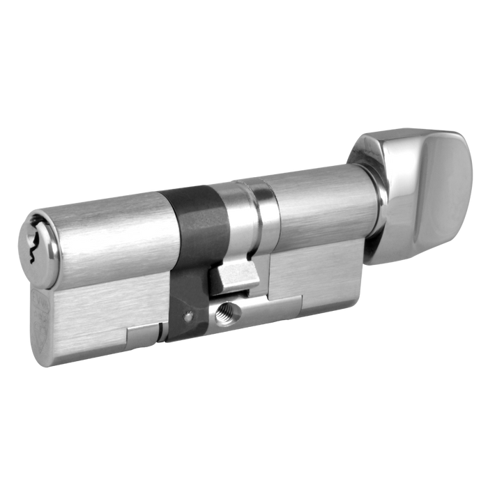 L23759 - EVVA EPS 3* Anti-Snap Euro Key & Turn Cylinder KD 21B