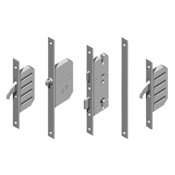 L24358 - WINKHAUS AV2 EntryGuard Lever Operated Latch & Deadbolt 16mm Flat - 2 Hook