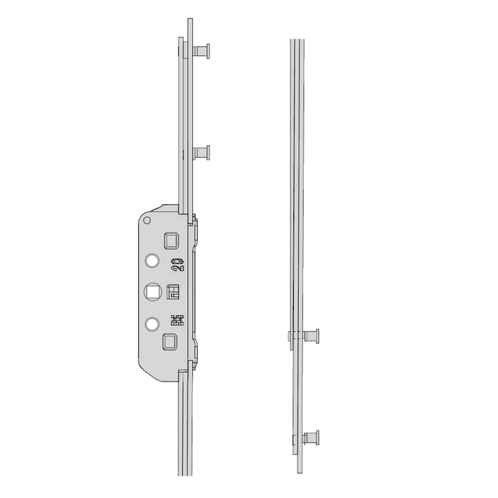 L24444 - MACO GR RAIL Reach 185 Espag Rod 20mm