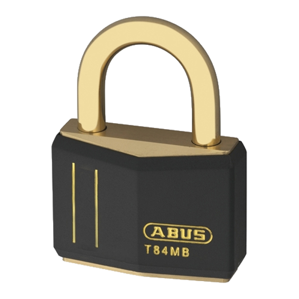 L25208 - ABUS T84MB Series Brass Open Shackle Padlock