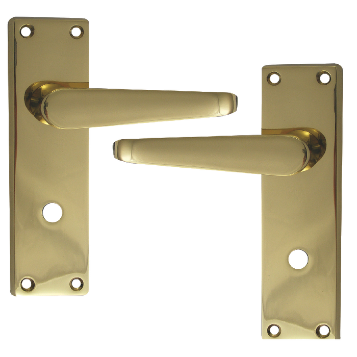 AS3783 - ASEC Victorian Plate Mounted Bathroom Lever Furniture