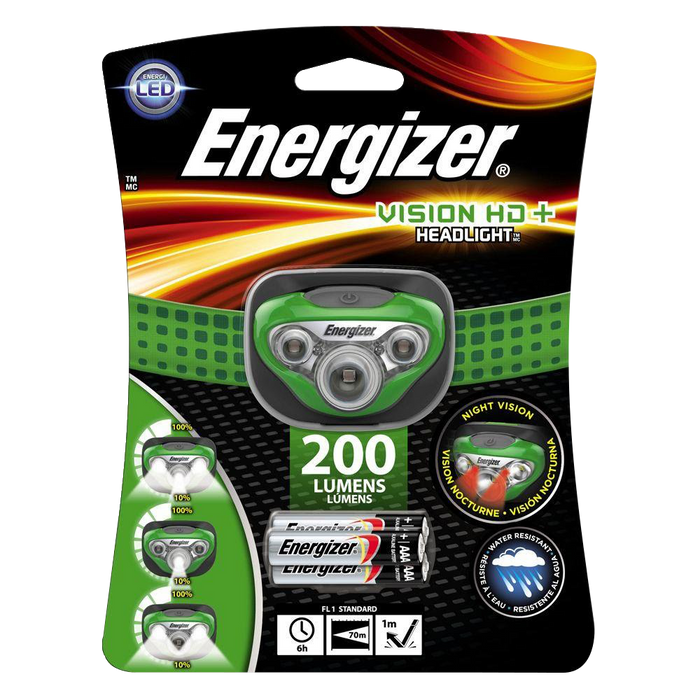 L28176 - ENERGIZER Vision HD Headlight 200 Lumens