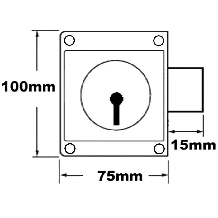AS10917 - ASEC 75mm Press Lock