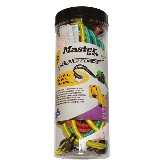 L31097 - MASTER LOCK Twin Wire™ Bungee Cord Set of 6