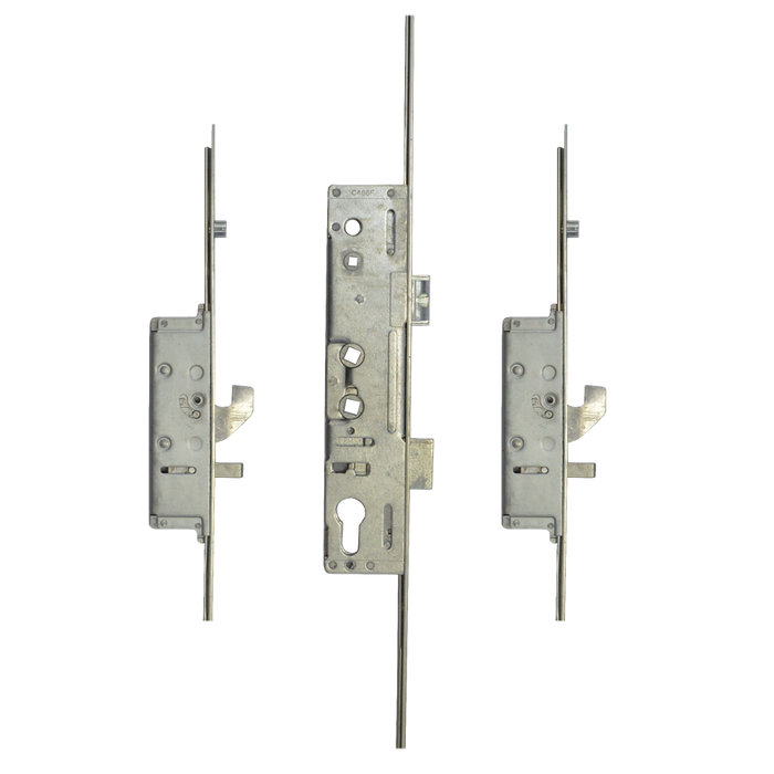 L31123 - LOCKMASTER Lever Operated Latch & Deadbolt Twin Spindle - 2 Hook 2 Anti-Lift 2 Roller