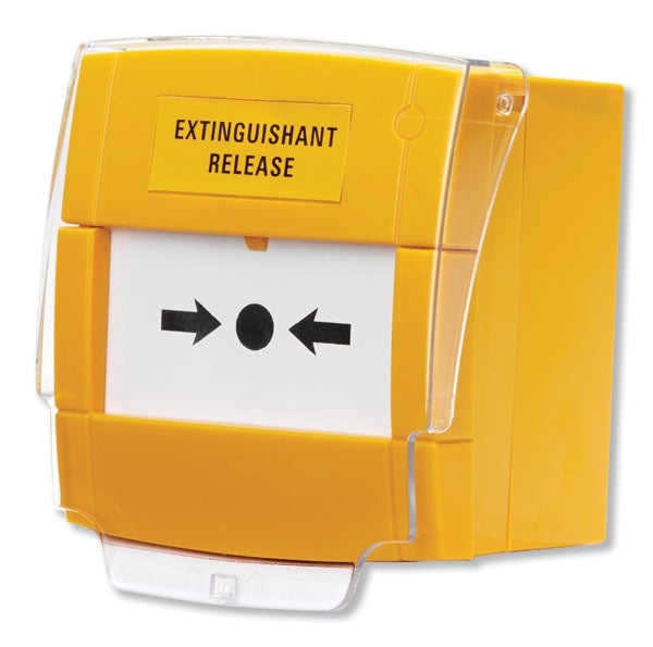 C-Tec Yellow Extinguishant Release Call Point, Surface (BF372)