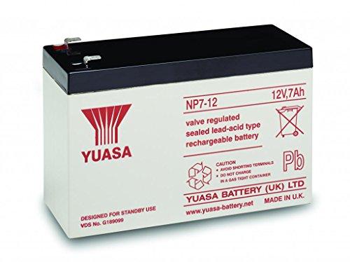 Yuasa - NP7-12 AGM S65-12V 7.0Ah - Sealed Lead Acid Rechargeable Battery