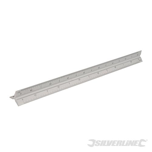 731001 Silverline Aluminium Scale Tri Rule