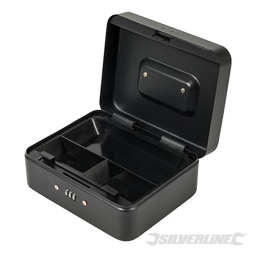 732370 Silverline 3-Digit Combination Cash & Valuables Safe Box