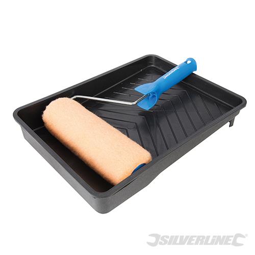 733233 Silverline Roller & Tray Set