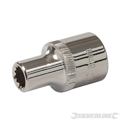 736697 Silverline Socket 1/2" Drive 12pt Metric