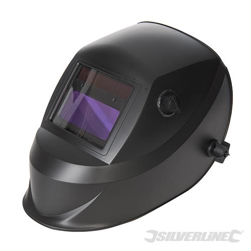 757060 Silverline Welding Helmet Auto Darkening Variable & Grinding