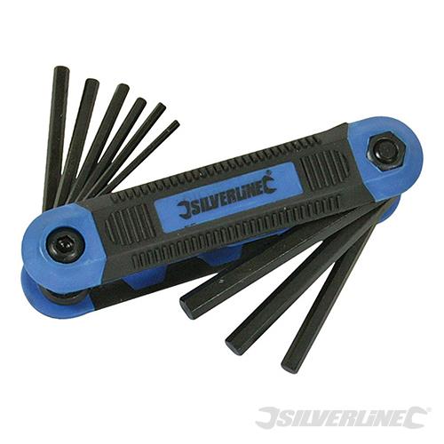 763580 Silverline Hex Key Imperial Expert Tool 9pce