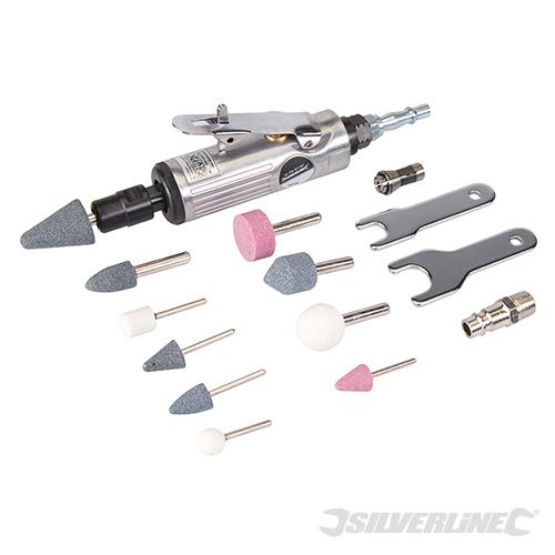 783100 Silverline Air Die Grinder Kit 15pce