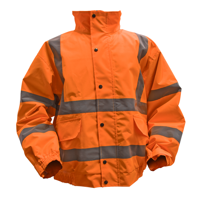 Hi-Vis Yellow Jacket with Quilted Lining & Elasticated Waist - X-Large