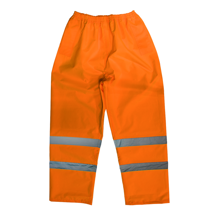 Hi-Vis Orange Waterproof Trousers - Medium