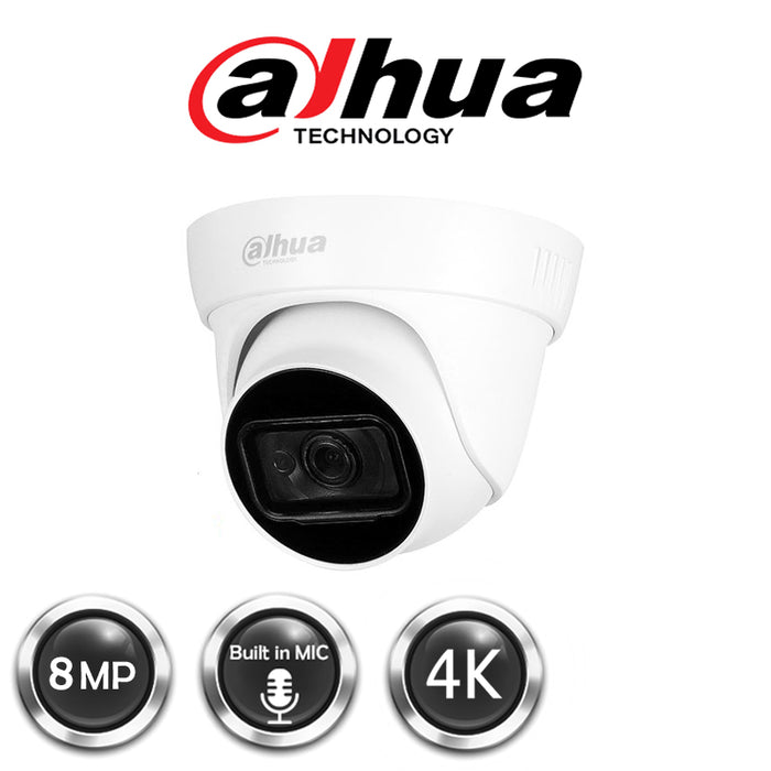 Dahua 4K Real-time HDCVI IR Eyeball Camera (DH-HAC-HDW1800TLP-A-0280B)