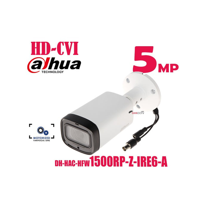 Dahua 5MP HDCVI IR Bullet Camera DH-HAC-HFW1500RP-Z-IRE6-A-2712