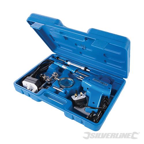 845318 Silverline Electric Soldering Kit 9pce